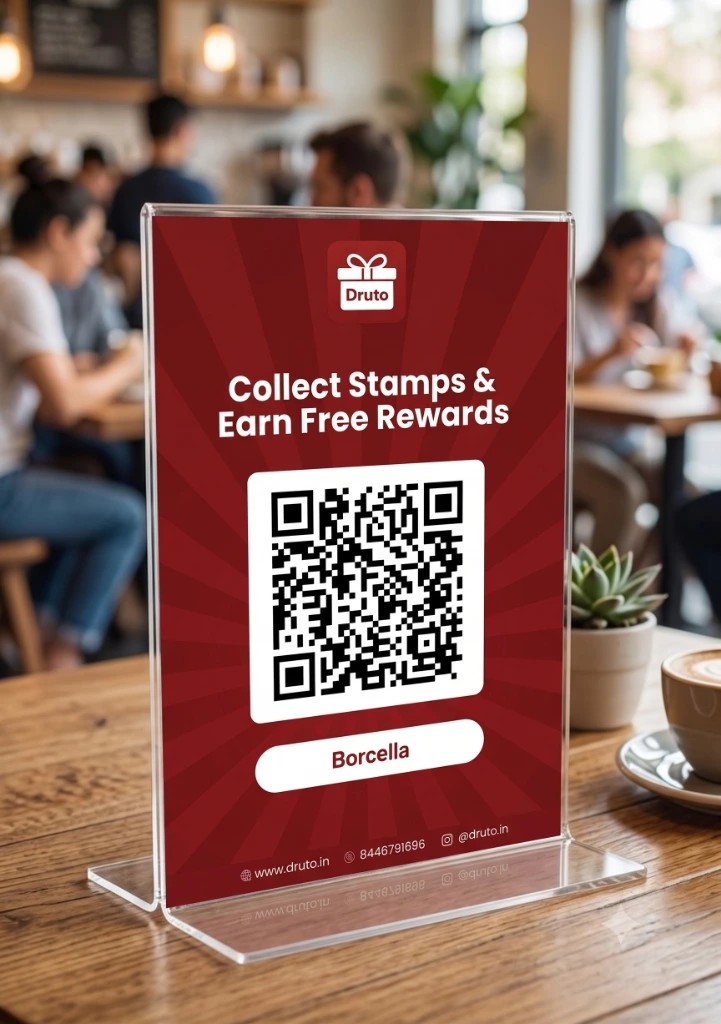We ship you a QR stand, free